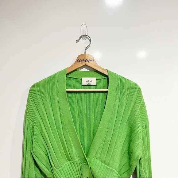 Aritzia Wilfred Thais Wool Plunge Cardigan - Picture 7 of 13